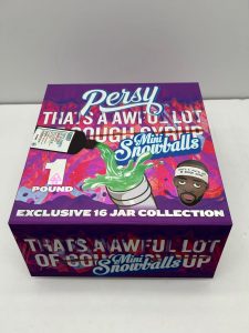 Persy Snowcaps 1oz empty glass jar packaging wholesale