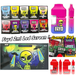 fryd carts extracts 2ml disposable vape – gummies bag style, led display, type c rechargeable
